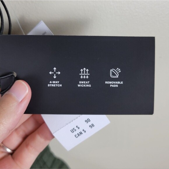 Abercrombie & Fitch YPB Olive Green SculptLUX Hybrid Flyaway Active Onesie - Picture 9 of 11